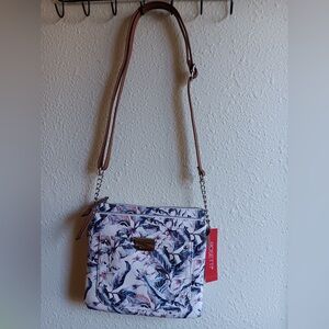 Rosetti White and Lilac Floral Crossbody